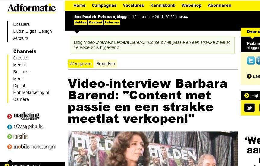 interviewbarendadformatie